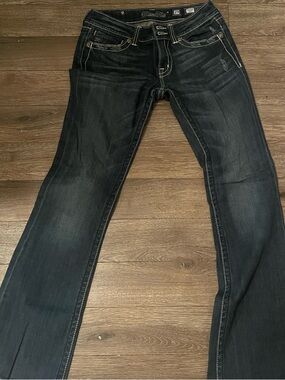 Miss Me Dark Wash Wide Leg Jeans